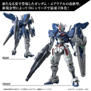 1/144 HG Gundam Aerial Rebuild (Mobile Suit Gundam: The Witch From Mercury) - Image 4