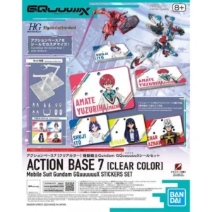 Action Base 7 (Clear) Mobile Suit Gundam GQuuuuuuX Sticker Set - Image 2